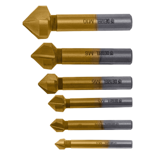 Набор зенковок Denzel M3-M10 6 шт (72313)
