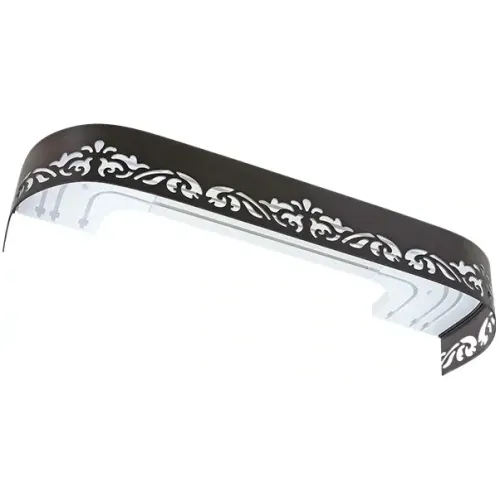 Карниз Ле-Гранд Лиана 3,0м (3ряд) фигурным багетом, венге (5)