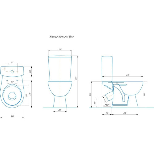 Унитаз-компакт ROSA 