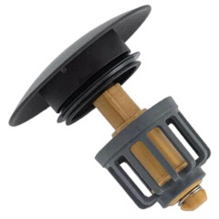 Донный клапан FRAP F67-6 автомат. чёрный