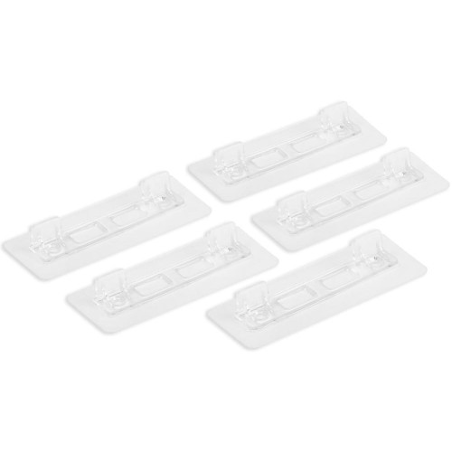 |Полкодержатель с клейкой поверхностью ТУНДРА 120х50х19мм двойной, прозрачный(9103445)