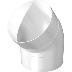 Колено круглое пластик 45* D125 12,5ККП