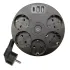 Удлинитель 5-мест. 2USB+С черный 2.5м STEKKER Comfort 49656