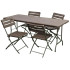 Мебель садовая Green Days Уют 180х75х74см, стол+4 стула, цвет коричневый (325689)