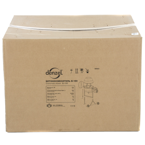 Бетоносмеситель DENZEL B-180, 700 Вт (95423) (*30)