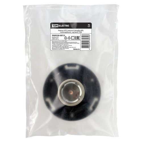 Патрон-основание TDM НТУ плоский (резьба А85, поликарбонат) SQ0320-0013