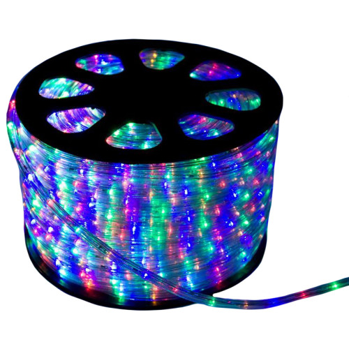 Дюралайт КОСМОС 1,6Вт/м RGB, ф13мм, чейзинг KOC-DL-3W13-RGB 220В (шаг резки 2м!) (584802)