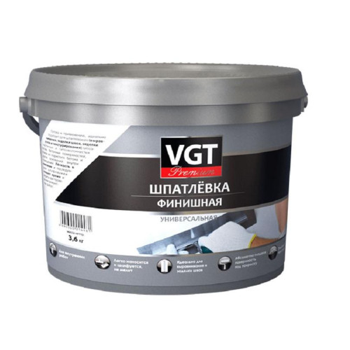 Шпатлёвка VGT Premium финишная 3,6 кг