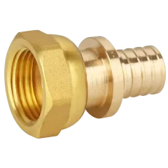 Муфта с накидной гайкой аксиальная латунная GAPPO ф 25 мм х 1