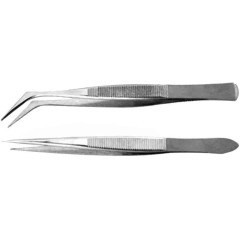 Набор пинцетов FIT 2 шт, прямой, 45 гр. (67442)