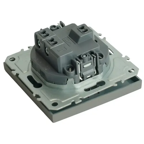 Переключатель 1-кл ЭМИЛИ платиново-серый RSW10-5105-10