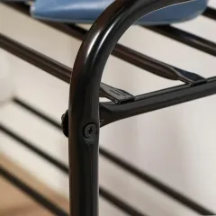 Полка для обуви Nika 3 секции, 79х33х59 см, черная (ЭТК3/Ч)