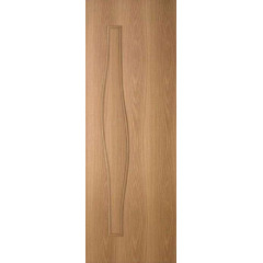 Дверное полотно Волна ДГ 70 мил. орех, (Ламинат) (Ламинат) ЛИКВИДАЦИЯ