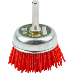Щетка со штифтом FIT чашка, нейлон 75 мм (38627)