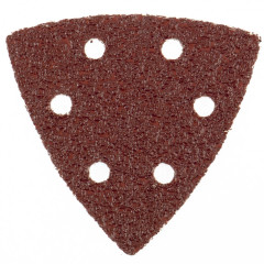 Насадка для резака MATRIX треугольник с липучкой 93мм, Р 100, 5 шт (73861)