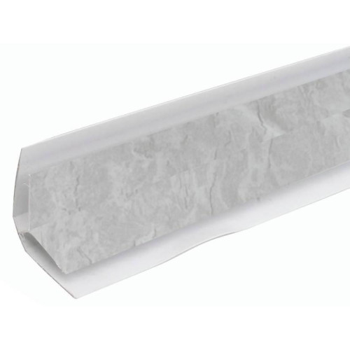 Профиль ПВХ ИДЕАЛ 8 мм Угол внутренний матовый  2,7м  519 Венеция светло-пепельная (25)