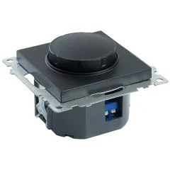 Светорегулятор поворотный 500W Катрин черный GLS10-7106-05