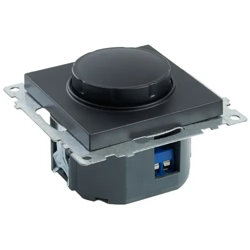 Светорегулятор поворотный 500W Катрин черный GLS10-7106-05