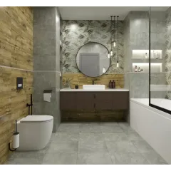 Плитка облицовочная 300*600*8,5 Палинур Декор Папоротник, матовый (TP3651HM) (в уп. 1,8 м2)