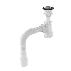 Сифон для умывальника Z-PRO 1 1/2' с гибкой трубой 40х40/50, длина винта 60 мм (3005)