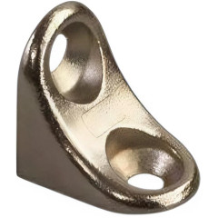 Полкодержатель уголок с отверст. под саморез, никель(КА-1057622)