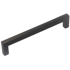 Ручка мебельная скоба FS701E-128мм матовый черный(КА-1047701)