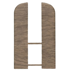 Заглушка торцевая для вспененного плинтуса Классик 80мм/Дуб капучино 219