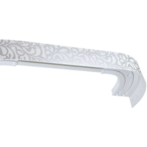 Карниз Ле-Гранд Идиллия 3,0м (2ряд) хром с поворотами (5)