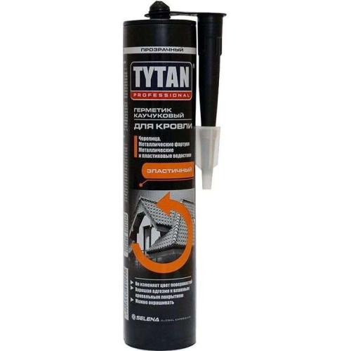 Герметик кровельный TYTAN каучук б/цв 310мл 91455