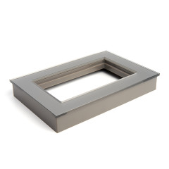 Рамка 2-пост Катрин (без перемычки) стекло серебро GFR00-7012-03