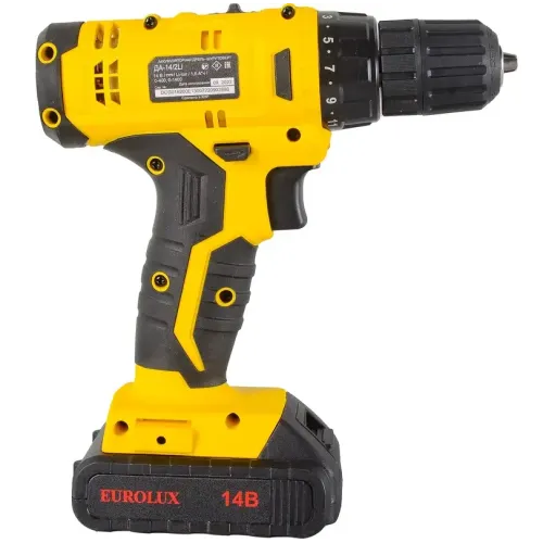 Шуруповерт EUROLUX ДА-14/2Li (900/72/14/39) (*15)