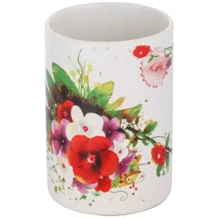 Держатель для зубных щеток (стакан) РЫЖИЙ КОТ Летнее настроение, керамика, TU-SUM, 6514  (758213)