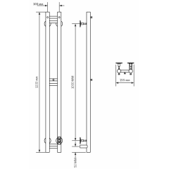 Полотенцесушитель электр. MIXLINE MOON GRAPHITE 120/10, таймер