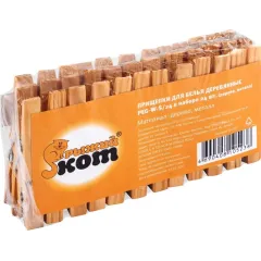 Прищепки РЫЖИЙ КОТ деревянные 24шт (PEG-W-S/24)