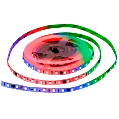Светодиодная лента 24V APEYRON 14,4W/m 60Led/m IP20 RGB 5м бел б/п+Лента св/д адрес+пульт 10-93