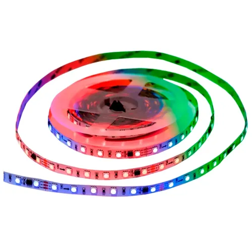 Светодиодная лента 24V APEYRON 14,4W/m 60Led/m IP20 RGB 5м бел б/п+Лента св/д адрес+пульт 10-93