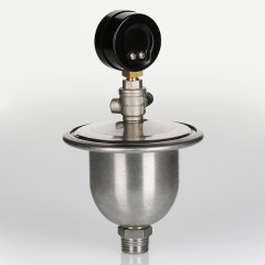 Гаситель гидроударов мембранный с манометром VT ф 1/2