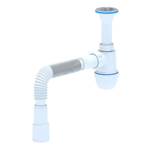 Сифон для умывальника АНИПЛАСТ С20.15 1 1/4''х40 с гибкой трубой 40х50