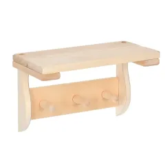 Полка с вешалкой 3 рожка 29*18*14см 