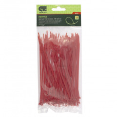 Стяжка кабельная СИБРТЕХ красная 150 x 2,5 мм (45501)