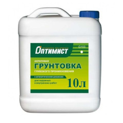 Грунт ОПТИМИСТ G 103 универсальный акриловый глуб/проник. 10л