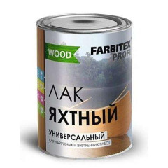 Лак уралкидный FARBITEX ПРОФИ WOOD яхтный высокоглянцевый  универсальный (0,9 л)