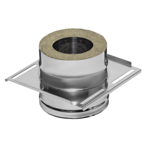 Дымоход площадка монтажная 0,5мм Ф150*210 нержавеющая сталь (Феррум)