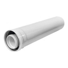 Дымоход коаксиальный Труба ф 60/100 L=2,0 м белая VIVAT