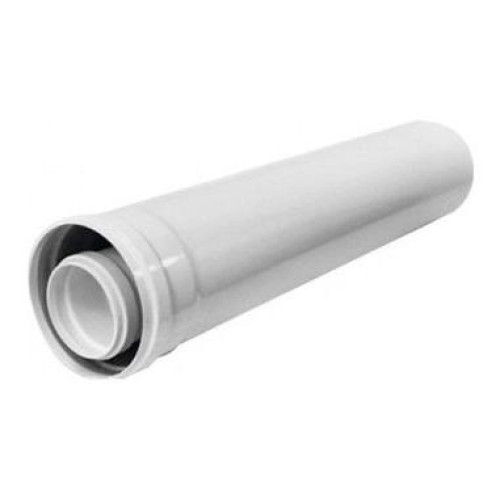 Дымоход коаксиальный Труба ф 60/100 L=2,0 м белая VIVAT