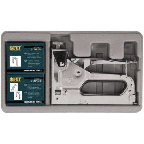 Степлер FIT металлический 4-14 мм (4в1) (32165)