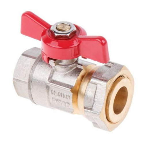 Кран шаровый с накидной гайкой ф 1/2