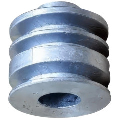 Шкив для мотоблока 3-х ручейный d-20мм, шпонка 5мм (168F, м/к 