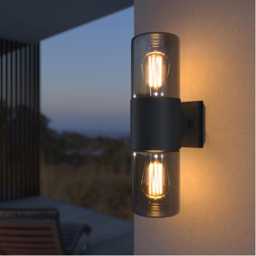 Светильник уличный ES 35125/D Roil чёрный/дымчатый