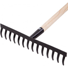 Грабли СИБРТЕХ деревянный черенок 14 зубьев (61742)